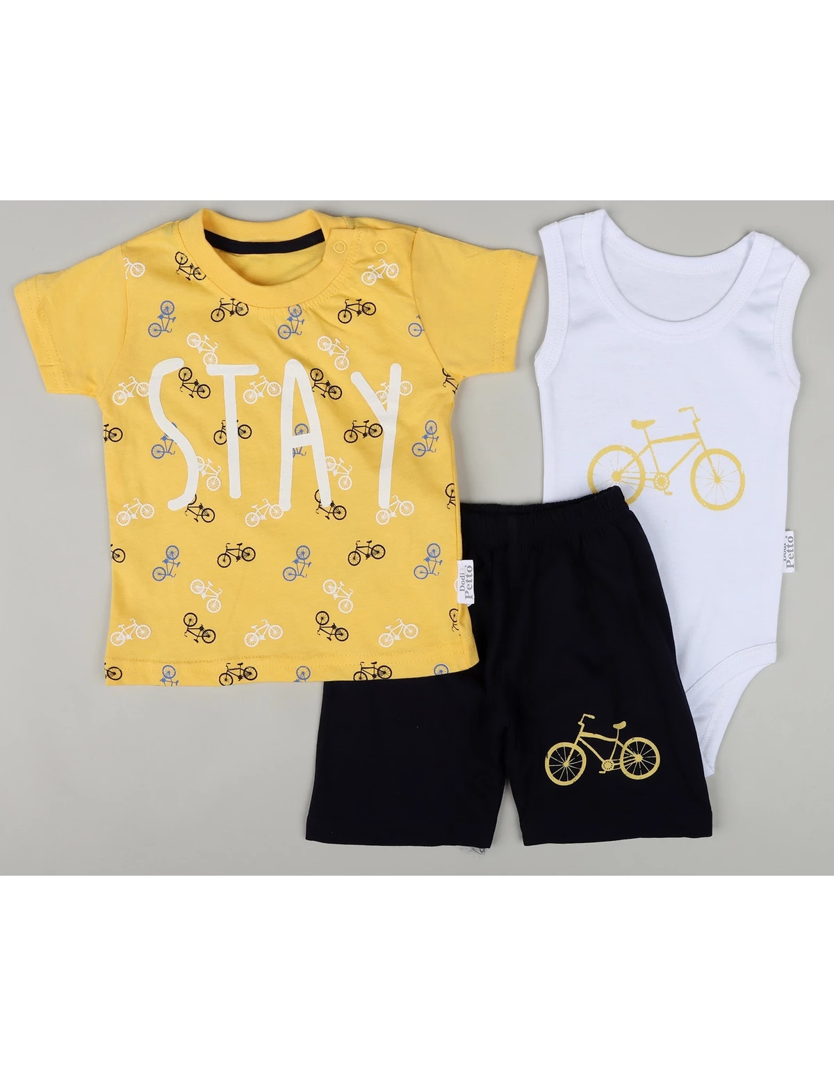 Set STAY bike 3 piese model galben