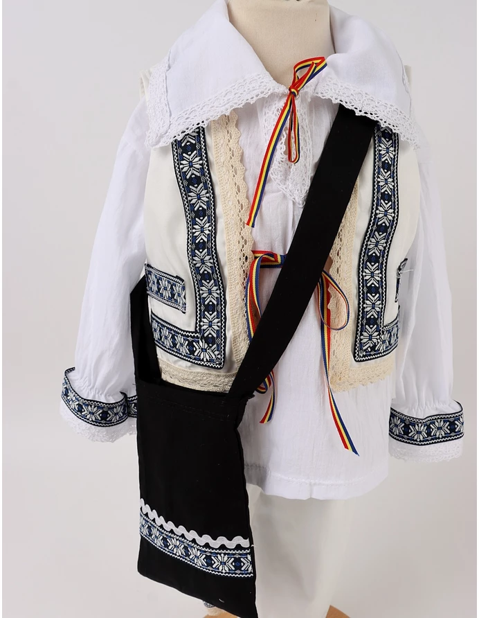 Set Traditional 6 piese, Gabriel, alb-bleumarin picture - 3