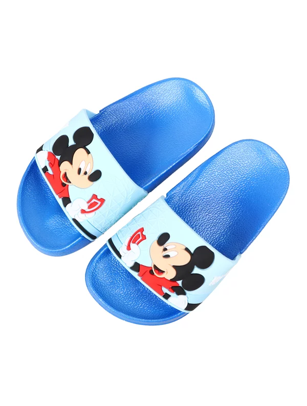 Slapi Mickey Mouse pentru copii model albastru