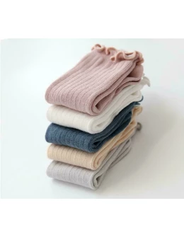 Sosete Color Knitted alb 2