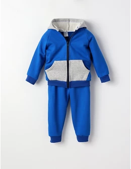 Trening bumbac vatuit-Romania albastru-gri deschis