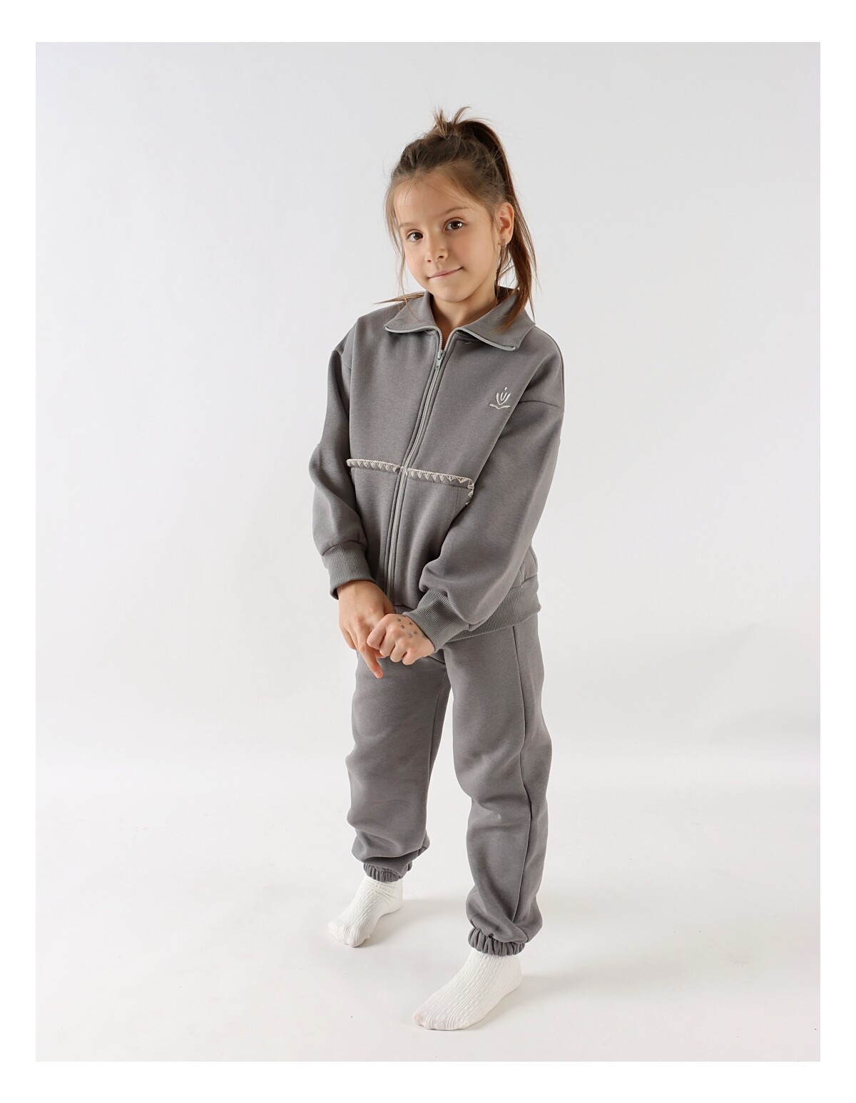 Trening fetite plusat Monica gri inchis