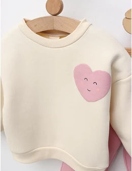 Trening vatuit Big Heart, crem-roz prafuit