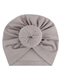 Turban elastic catifelat gri