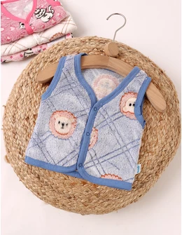 Vesta bebe cocolino lion albastru