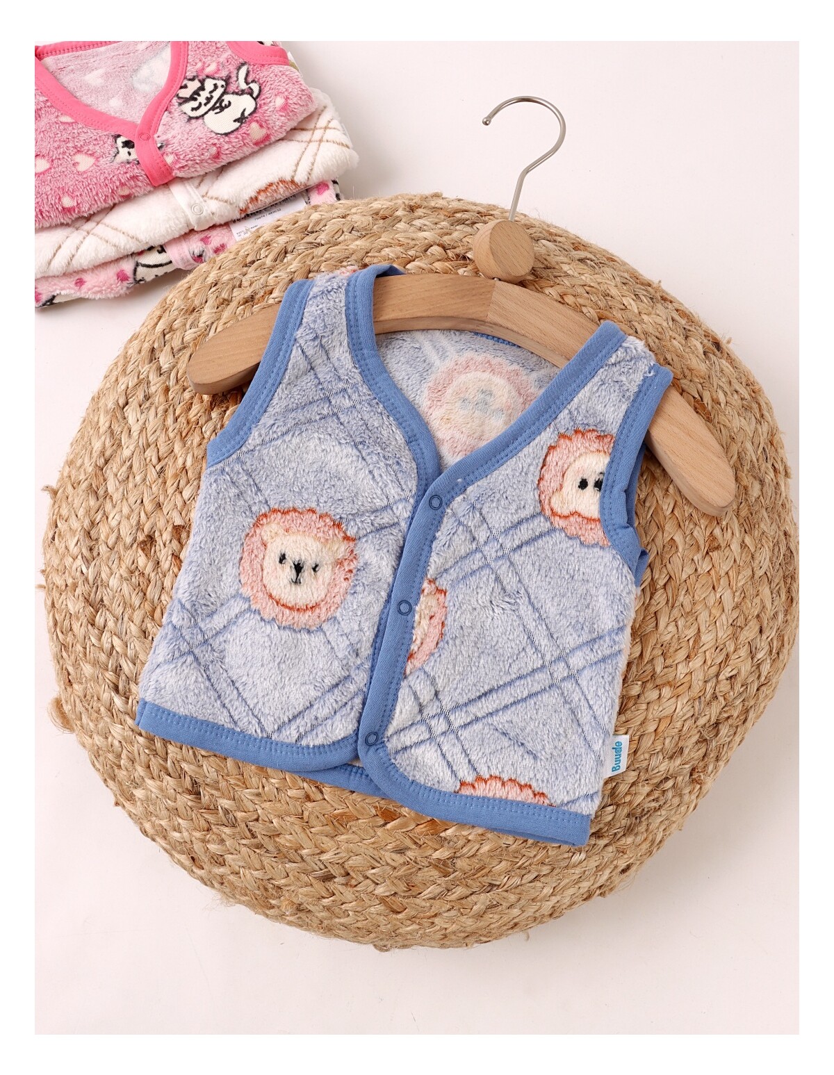 Vesta bebe cocolino lion albastru