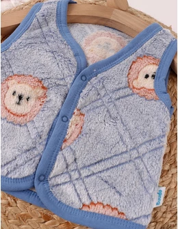 Vesta bebe cocolino lion albastru