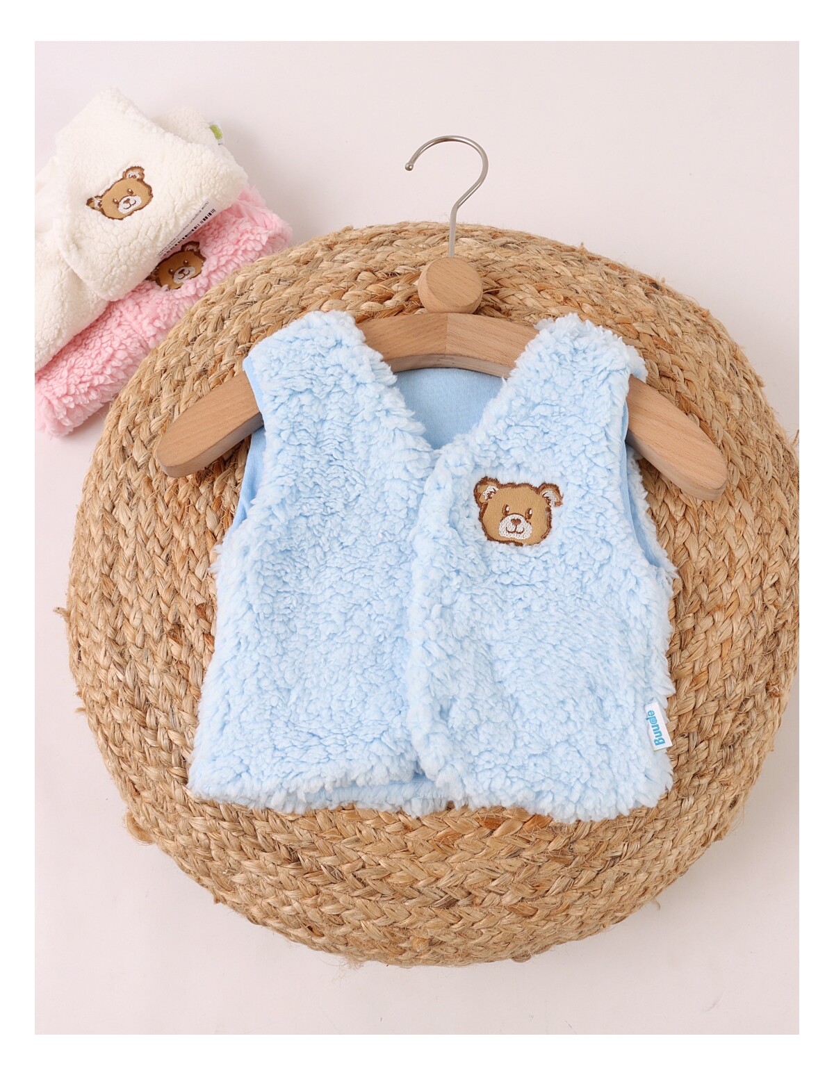 Vesta bebe cocolino ursulica bleu