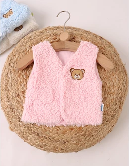 Vesta bebe cocolino ursulica roz