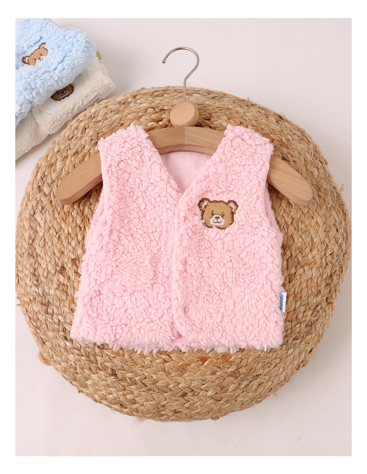 Vesta bebe cocolino ursulica roz