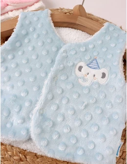 Vesta bebe minky elefant blue
