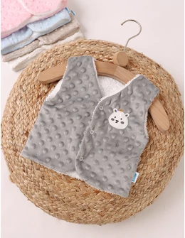 Vesta bebe minky ursulica gri