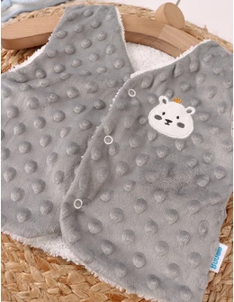 Vesta bebe minky ursulica gri