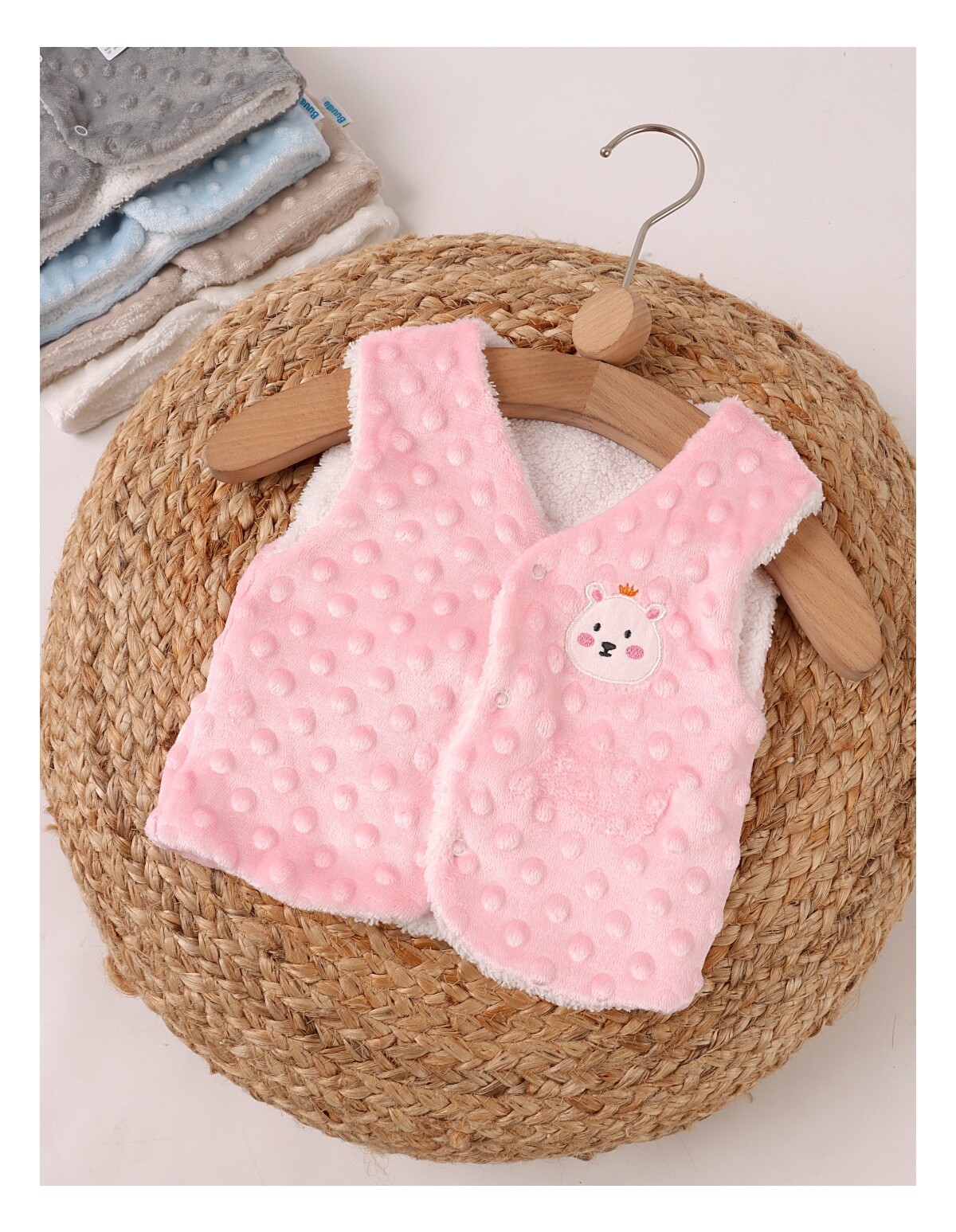 Vesta bebe minky ursulica roz