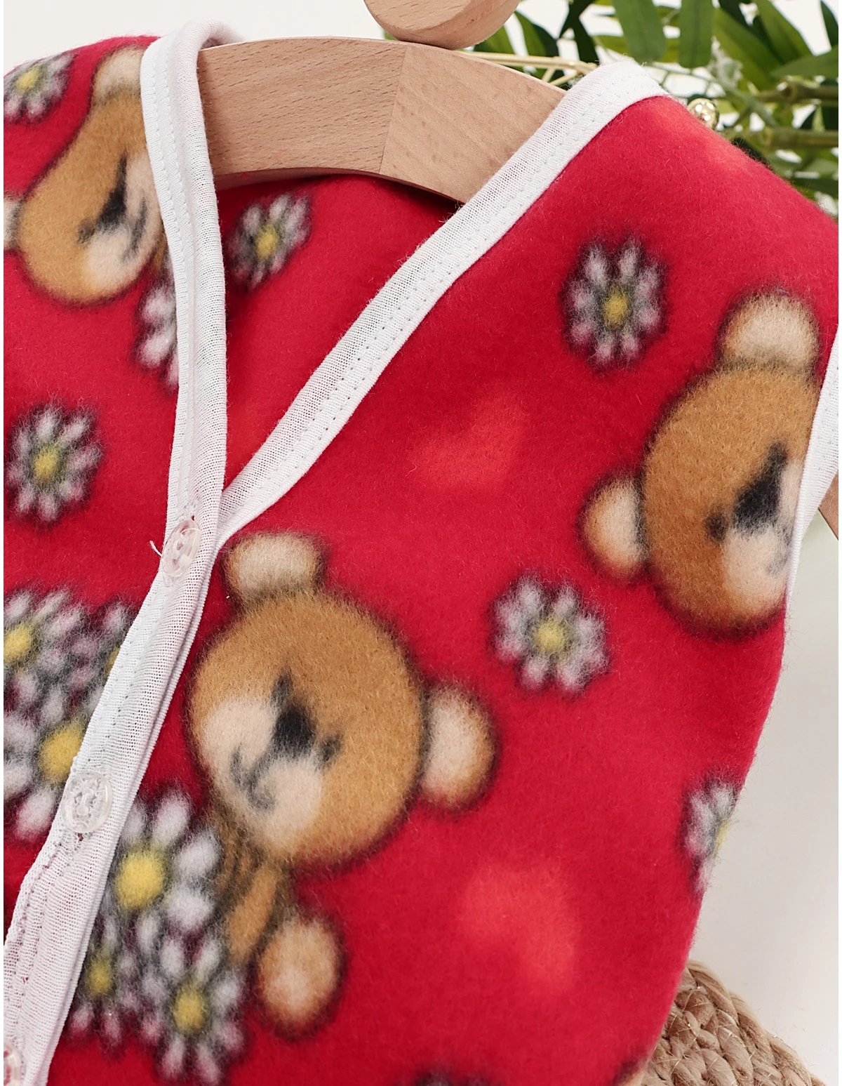 Vesta polar Teddy Bear model rosu