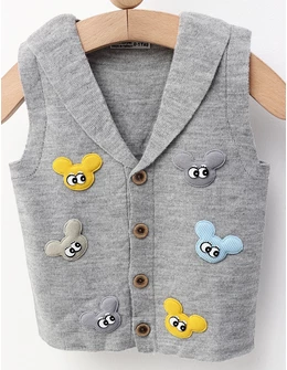 Vesta tricotata maimutoaie, gri