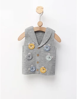 Vesta tricotata ursuleti, gri