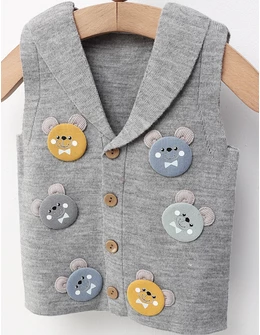 Vesta tricotata ursuleti, gri