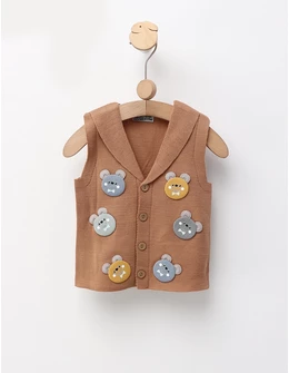 Vesta tricotata ursuleti, maro