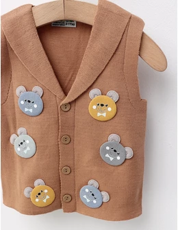 Vesta tricotata ursuleti, maro