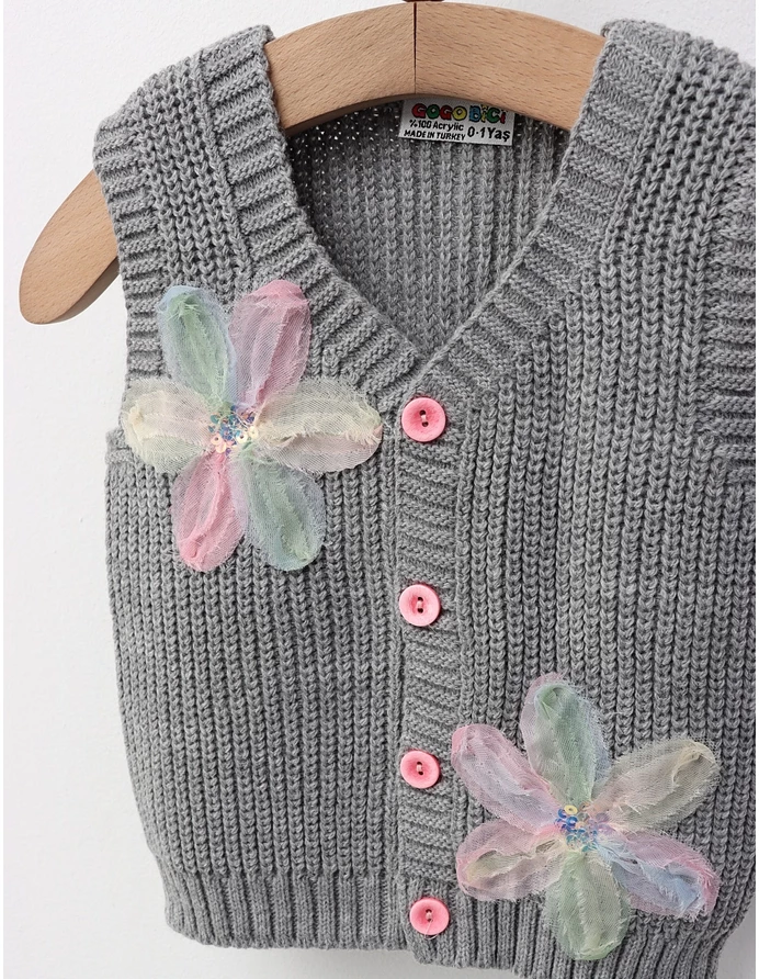 Vesta Two Flowers, gri picture - 2