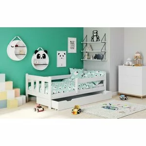 Pat Marinella, cu ladă de depozitare, tapițat cu stofă, 164x88x60 cm, bej