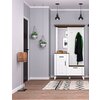 Antreu Skandi 110x42x200 cm Alb / Stejar Burbon picture - 1