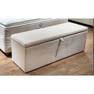 Banca cu lada de depozitare Lincolin 122x39x37 H Crem