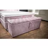 Bancă cu ladă de depozitare Visco, tapițată catifea, design elegant, 141x49x43 cm, roz picture - 1