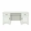 Birou Idento BIU2D2S, 2 dulapuri și 2 sertare, MDF și PAL laminat, 160x74x78 cm, alb alpin picture - 1