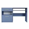 Birou Bali 2, design compact, blat rezistent, PAL melaminat, 125x82x58 cm, albastru picture - 1