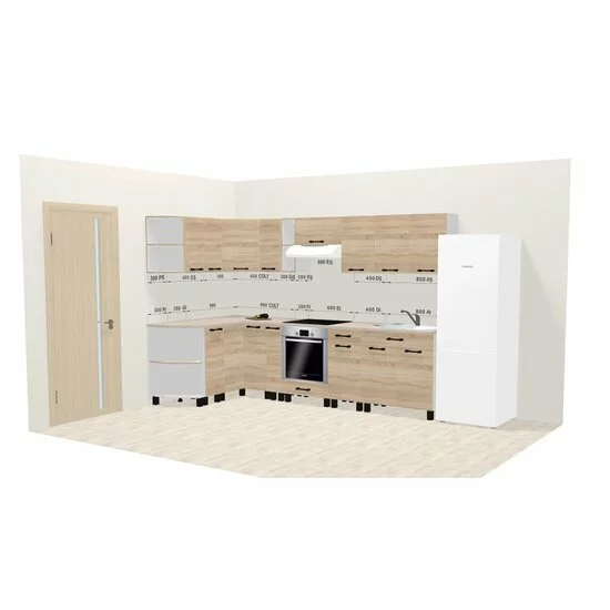 Bucătărie Iris Bardolino, set modular, PAL melaminat, 280 cm, Bardolino picture - 4