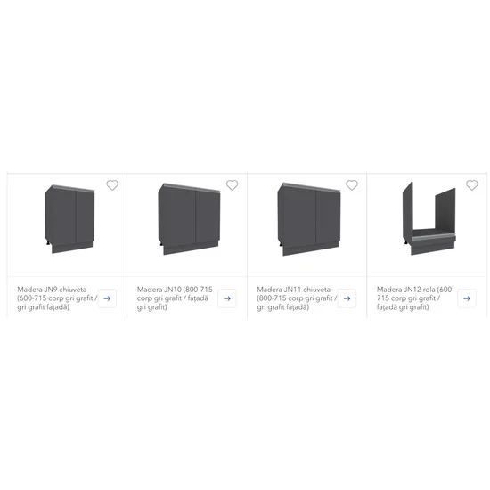 Bucătărie Madera, sistem modular, fronturi din PAL melaminat, lungime 200 cm, alb picture - 11