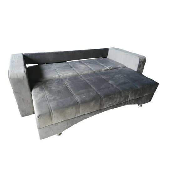 Canapea Anemona, extensibilă cu ladă de depozitare, arcuri bonell, tapițerie catifea baby face, suprafață dormit 150x190 cm, 245x105x80 cm, Culoare personalizabilă picture - 2