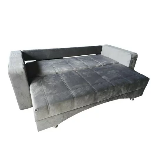 Canapea Anemona, extensibilă cu ladă de depozitare, arcuri bonell, tapițerie catifea baby face, suprafață dormit 150x190 cm, 245x105x80 cm, Culoare personalizabilă picture - 2