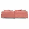 Canapea Bellissa, Fixă Cu Perne Din Silicon, Design Glamour, 224x109x104 cm, Culoare La Alegere picture - 4