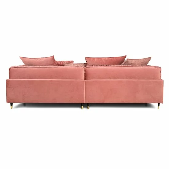 Canapea Bellissa, Fixă Cu Perne Din Silicon, Design Glamour, 224x109x104 cm, Culoare La Alegere picture - 4