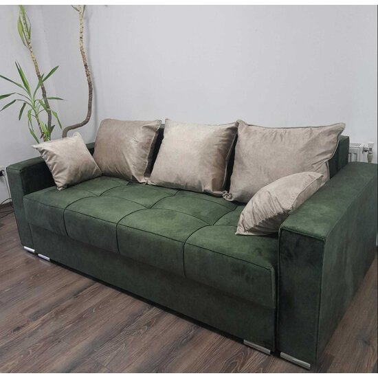 Canapea Extensibilă Claudia Memory Max, sistem Doppelliege, ladă depozitare integrată, perne detașabile, 230x100x85 cm, Culoare personalizabilă picture - 14