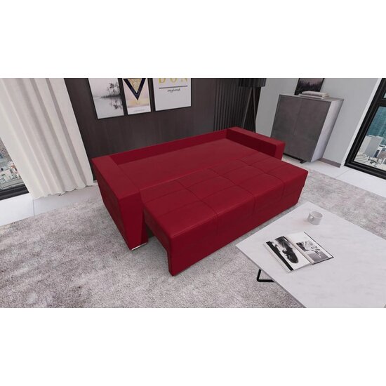 Canapea Extensibilă Claudia Memory Max, sistem Doppelliege, ladă depozitare integrată, perne detașabile, 230x100x85 cm, Culoare personalizabilă picture - 16