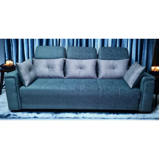 Canapea Paris extensibilă, cu tetiere reglabile și saltea din spumă cu memorie, 240x100 cm picture - 7