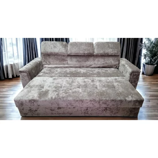 Canapea Paris extensibilă, cu tetiere reglabile și saltea din spumă cu memorie, 240x100 cm picture - 5