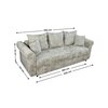 Canapea Extensibila Elsa Bonell Max 230x107x75cm Culoarea Personalizabila picture - 3