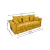 Canapea Extensibila Elsa Bonell Max 230x107x75cm Culoarea Personalizabila picture - 7