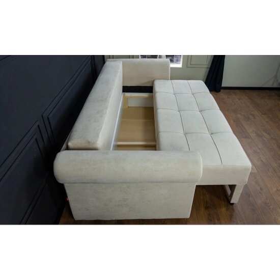 Canapea Extensibilă Elsa Bonell Mini, ladă depozitare integrată, sistem Doppelliege, tapițerie premium, 230x145x75 cm, Culoare personalizabilă picture - 8