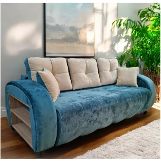 Canapea extensibilă Madrid, culoare personalizabila - 235x106 cm, saltea cu spumă poliuretanică, confort premium picture - 2