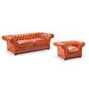 Canapea  Extensibila London Chesterfield 3 Locuri 228x106 cm picture - 2