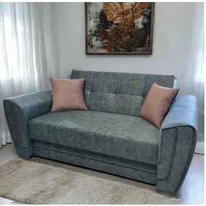 Canapea extensibilă Miruna 2 locuri, confort ridicat, stofă rezistentă, 180x110 cm, Gri