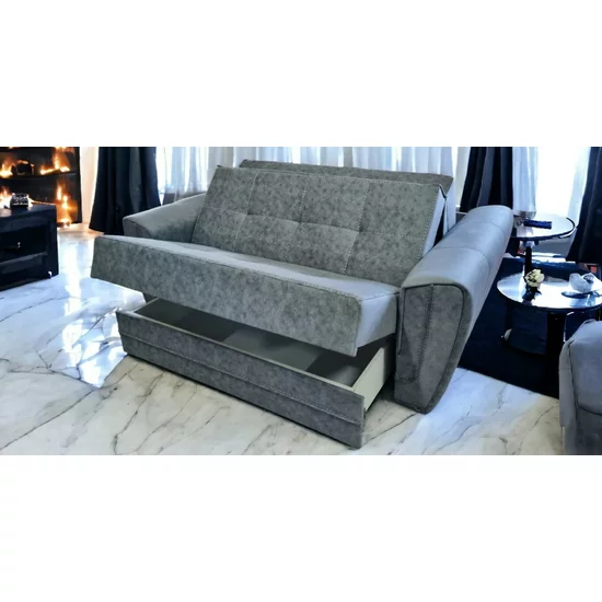 Canapea extensibilă Miruna 2 locuri, confort ridicat, stofă rezistentă, 180x110 cm, Gri picture - 2