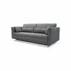 Canapea extensibilă Rico, design modern curbat, tapițerie boucle, 224x114x91 cm, diverse culori picture - 2