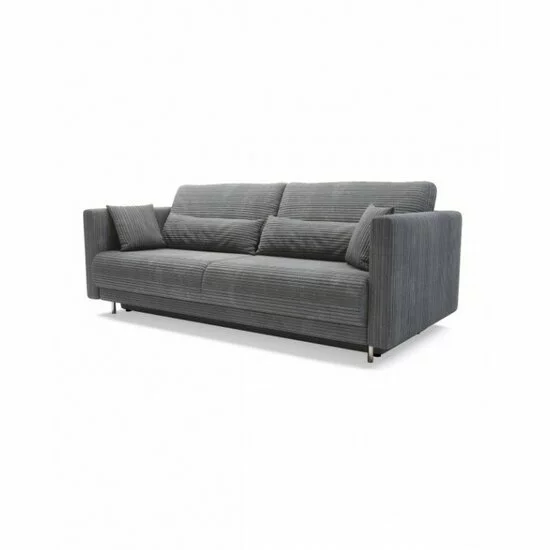Canapea extensibilă Rico, design modern curbat, tapițerie boucle, 224x114x91 cm, diverse culori picture - 2
